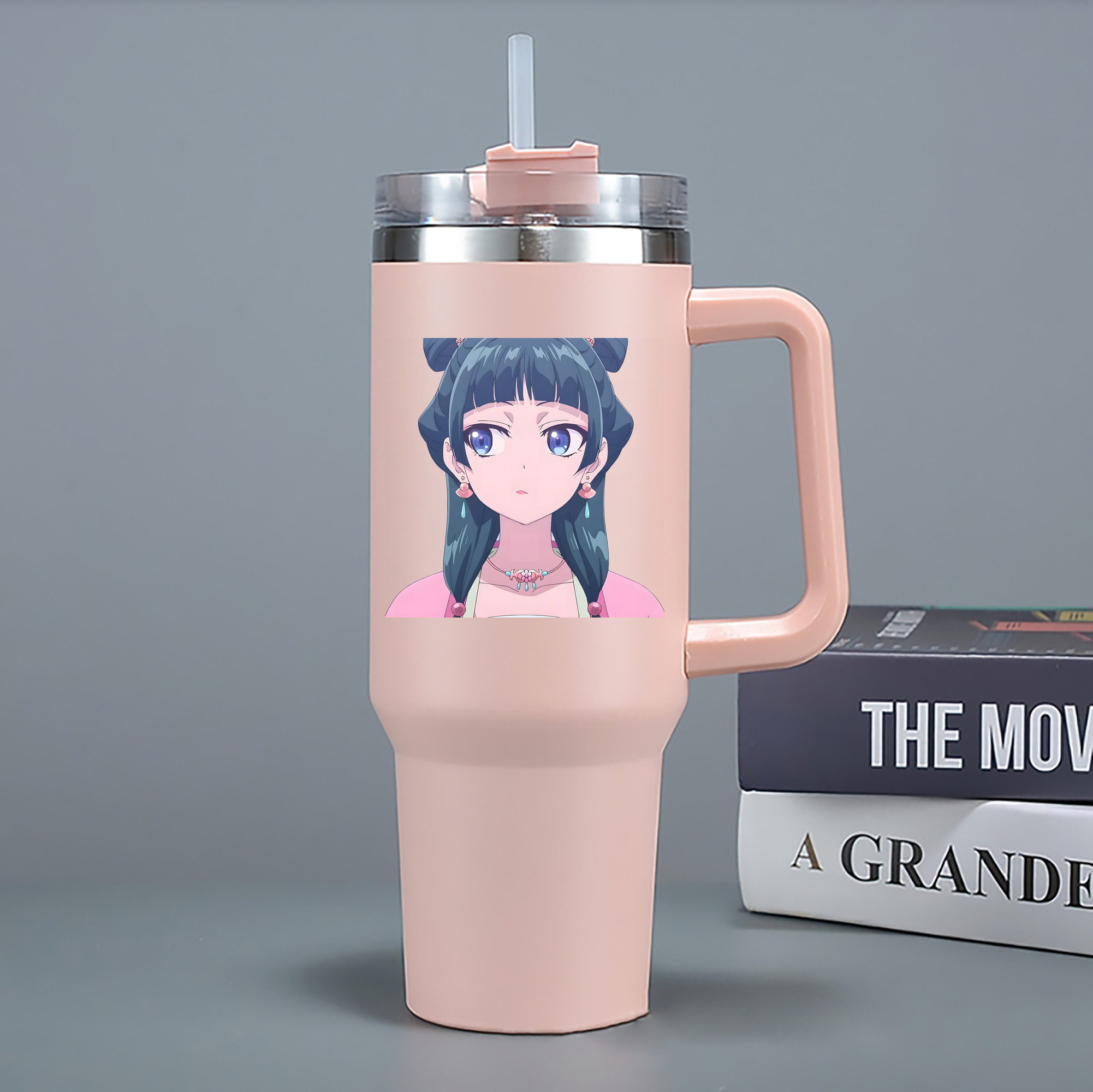 （画像用） 薬屋のひとりごと The Apothecary Diaries 1200mL車用タンブラー - クリスタルステッカー（プラスチックストロー付き）